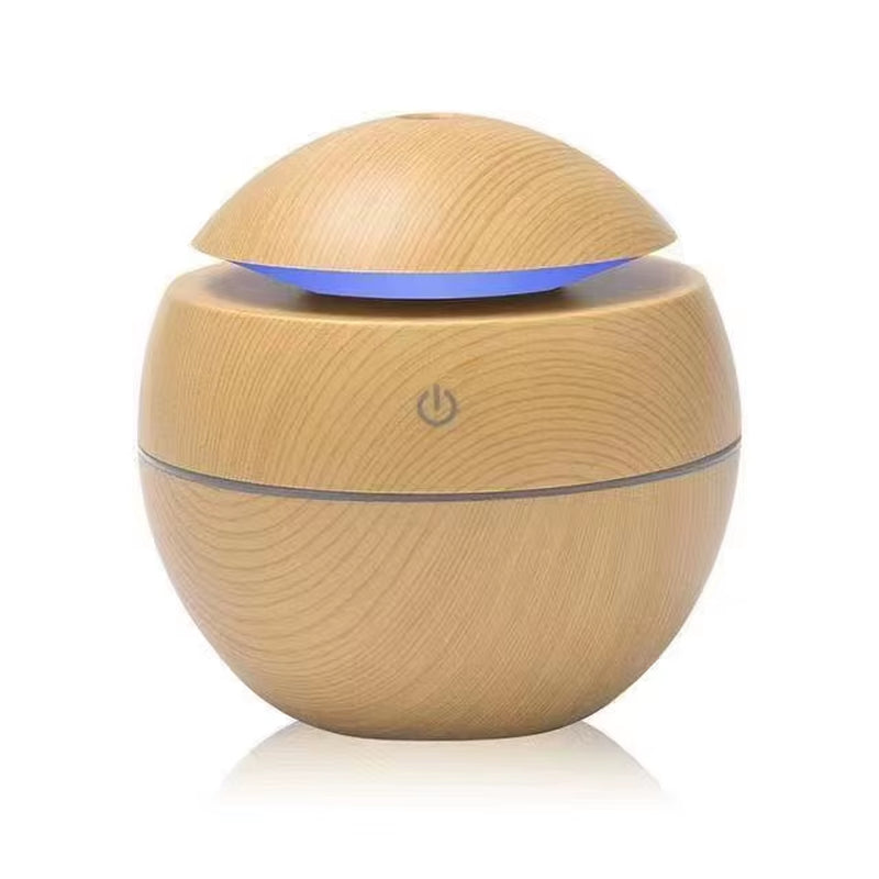 Mini Air Humidifier Ultrasonic USB Aroma Diffuser Wood Grain LED Night Light Electric Essential Oil Diffuser Aromatherapy Home M
