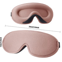 3D Sleep Mask for Men Women Soft Smooth Sleep Mask for Eyes,100% Blockout Light Eye Mask Travel Shade Cover Rest Relax Sleeping
